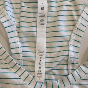 Lululemon striped racer back tank
